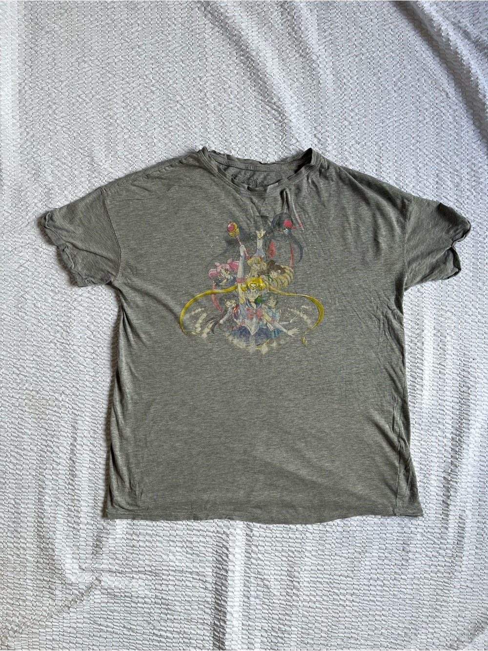 Sailor Moon Y2K Graphic T-Shirt with Colorful Anime Print